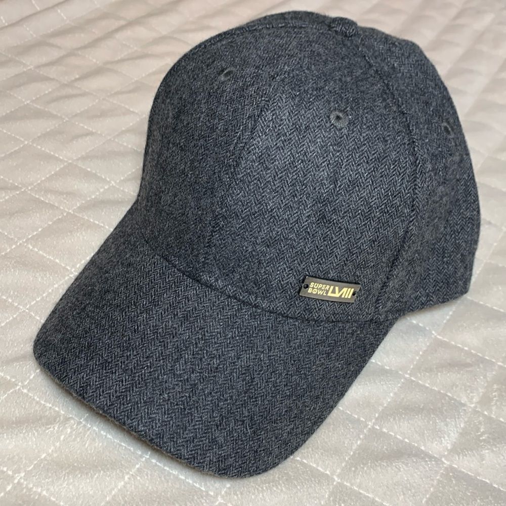 Dark Gray Wool Blend Super Bowl LVIII (58) Classy Adjustable Ball Cap One Size